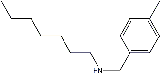 heptyl[(4-methylphenyl)methyl]amine Struktur