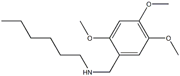 hexyl[(2,4,5-trimethoxyphenyl)methyl]amine Struktur