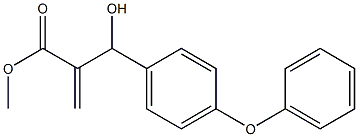 methyl 2-[hydroxy(4-phenoxyphenyl)methyl]prop-2-enoate Struktur