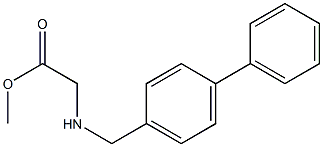 methyl 2-{[(4-phenylphenyl)methyl]amino}acetate Struktur