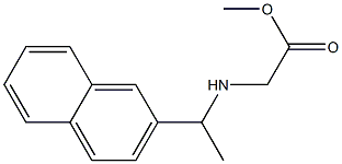 methyl 2-{[1-(naphthalen-2-yl)ethyl]amino}acetate Struktur