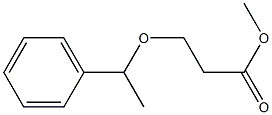 methyl 3-(1-phenylethoxy)propanoate Struktur