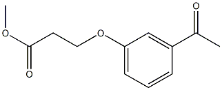 methyl 3-(3-acetylphenoxy)propanoate Struktur