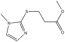 methyl 3-[(1-methyl-1H-imidazol-2-yl)sulfanyl]propanoate Struktur