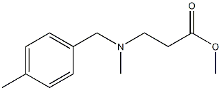 methyl 3-{methyl[(4-methylphenyl)methyl]amino}propanoate Struktur