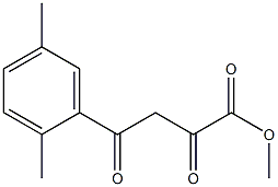 methyl 4-(2,5-dimethylphenyl)-2,4-dioxobutanoate Struktur