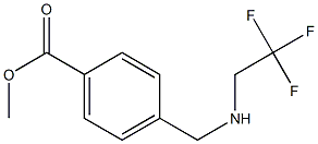 methyl 4-{[(2,2,2-trifluoroethyl)amino]methyl}benzoate Struktur