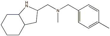 methyl[(4-methylphenyl)methyl](octahydro-1H-indol-2-ylmethyl)amine Struktur