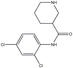 N-(2,4-dichlorophenyl)piperidine-3-carboxamide Struktur