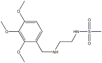 N-(2-{[(2,3,4-trimethoxyphenyl)methyl]amino}ethyl)methanesulfonamide Struktur