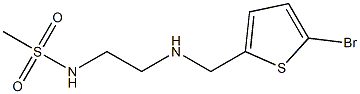 N-(2-{[(5-bromothiophen-2-yl)methyl]amino}ethyl)methanesulfonamide Struktur