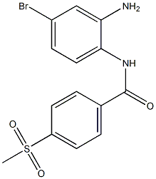 N-(2-amino-4-bromophenyl)-4-methanesulfonylbenzamide Struktur