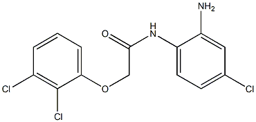 N-(2-amino-4-chlorophenyl)-2-(2,3-dichlorophenoxy)acetamide Struktur