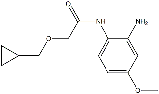 N-(2-amino-4-methoxyphenyl)-2-(cyclopropylmethoxy)acetamide Struktur