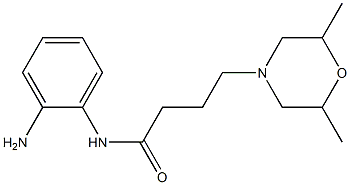 N-(2-aminophenyl)-4-(2,6-dimethylmorpholin-4-yl)butanamide Struktur