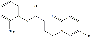 N-(2-aminophenyl)-4-(5-bromo-2-oxo-1,2-dihydropyridin-1-yl)butanamide Struktur