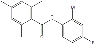 N-(2-bromo-4-fluorophenyl)-2,4,6-trimethylbenzamide Struktur