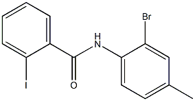 N-(2-bromo-4-methylphenyl)-2-iodobenzamide Struktur