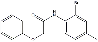 N-(2-bromo-4-methylphenyl)-2-phenoxyacetamide Struktur