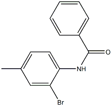 N-(2-bromo-4-methylphenyl)benzamide Struktur