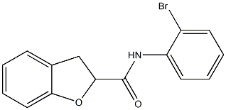 N-(2-bromophenyl)-2,3-dihydro-1-benzofuran-2-carboxamide Struktur