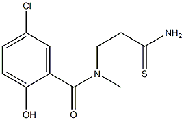 N-(2-carbamothioylethyl)-5-chloro-2-hydroxy-N-methylbenzamide Struktur