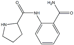 N-(2-carbamoylphenyl)pyrrolidine-2-carboxamide Struktur