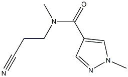 N-(2-cyanoethyl)-N,1-dimethyl-1H-pyrazole-4-carboxamide Struktur