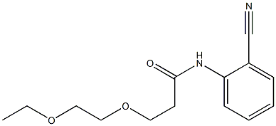 N-(2-cyanophenyl)-3-(2-ethoxyethoxy)propanamide Struktur