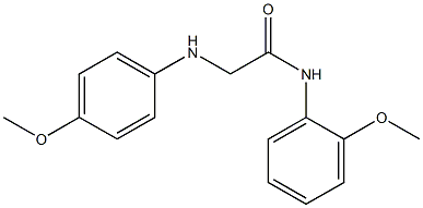 N-(2-methoxyphenyl)-2-[(4-methoxyphenyl)amino]acetamide Struktur