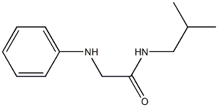 N-(2-methylpropyl)-2-(phenylamino)acetamide Struktur