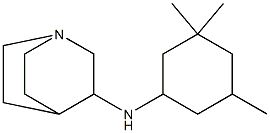 N-(3,3,5-trimethylcyclohexyl)-1-azabicyclo[2.2.2]octan-3-amine Struktur