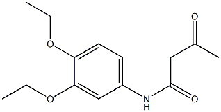 N-(3,4-diethoxyphenyl)-3-oxobutanamide Struktur