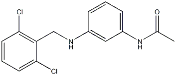 N-(3-{[(2,6-dichlorophenyl)methyl]amino}phenyl)acetamide Struktur