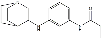 N-(3-{1-azabicyclo[2.2.2]octan-3-ylamino}phenyl)propanamide Struktur