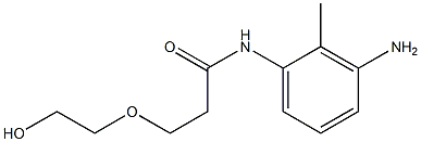 N-(3-amino-2-methylphenyl)-3-(2-hydroxyethoxy)propanamide Struktur