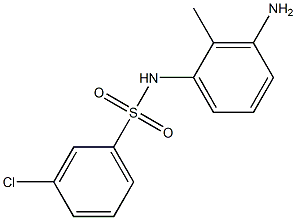 N-(3-amino-2-methylphenyl)-3-chlorobenzene-1-sulfonamide Struktur