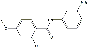 N-(3-aminophenyl)-2-hydroxy-4-methoxybenzamide Struktur