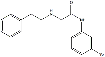 N-(3-bromophenyl)-2-[(2-phenylethyl)amino]acetamide Struktur