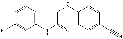 N-(3-bromophenyl)-2-[(4-cyanophenyl)amino]acetamide Struktur