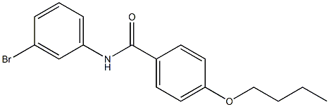 N-(3-bromophenyl)-4-butoxybenzamide Struktur