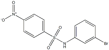 N-(3-bromophenyl)-4-nitrobenzene-1-sulfonamide Struktur