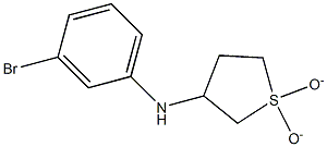 N-(3-bromophenyl)-N-(1,1-dioxidotetrahydrothien-3-yl)amine Struktur