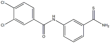 N-(3-carbamothioylphenyl)-3,4-dichlorobenzamide Struktur