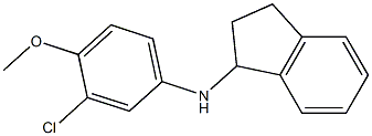 N-(3-chloro-4-methoxyphenyl)-2,3-dihydro-1H-inden-1-amine Struktur