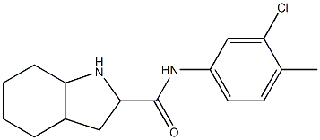 N-(3-chloro-4-methylphenyl)-octahydro-1H-indole-2-carboxamide Struktur