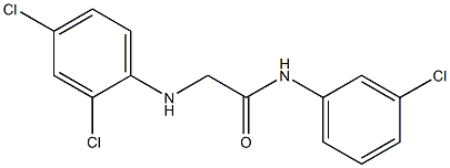 N-(3-chlorophenyl)-2-[(2,4-dichlorophenyl)amino]acetamide Struktur