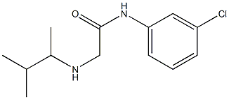 N-(3-chlorophenyl)-2-[(3-methylbutan-2-yl)amino]acetamide Struktur