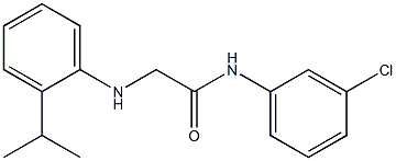 N-(3-chlorophenyl)-2-{[2-(propan-2-yl)phenyl]amino}acetamide Struktur