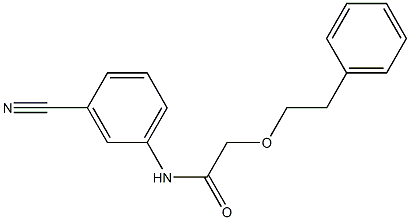 N-(3-cyanophenyl)-2-(2-phenylethoxy)acetamide Struktur